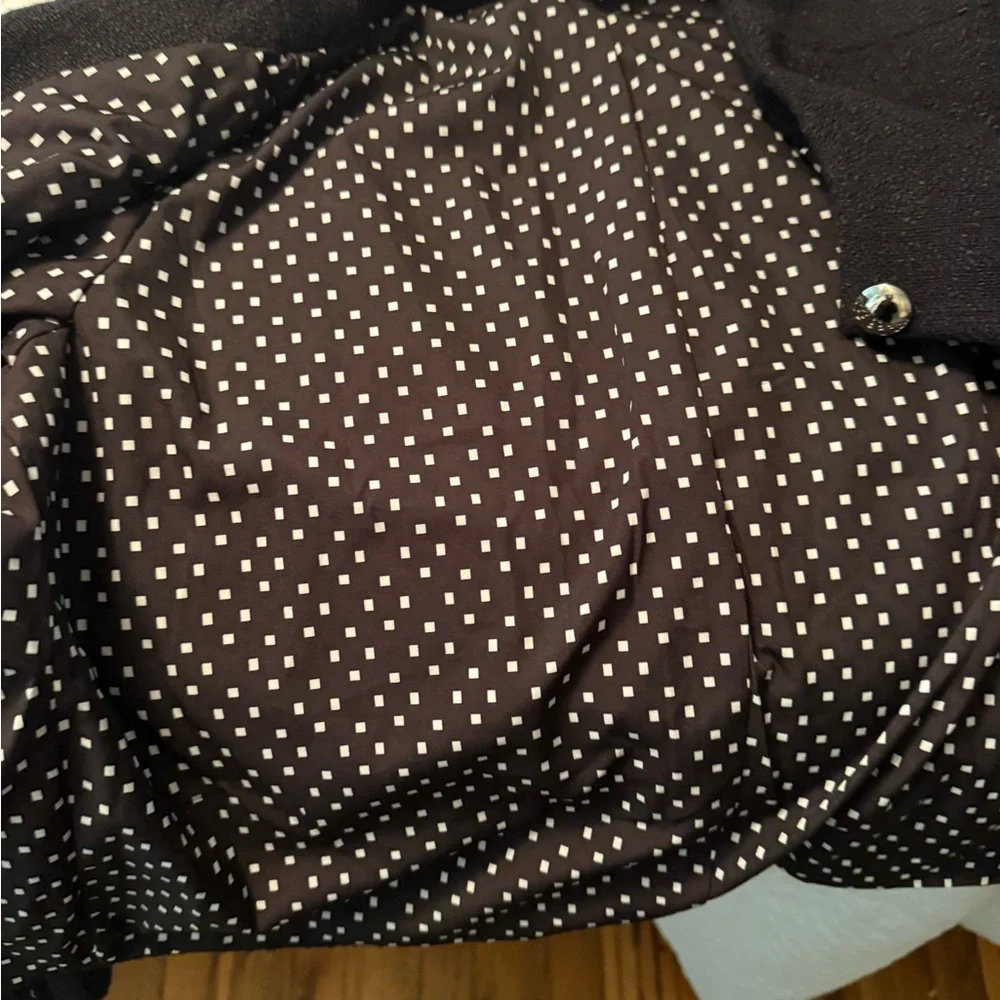 Anthropologie Black and Red Blazer with Heart Detail - Picture 4 of 12